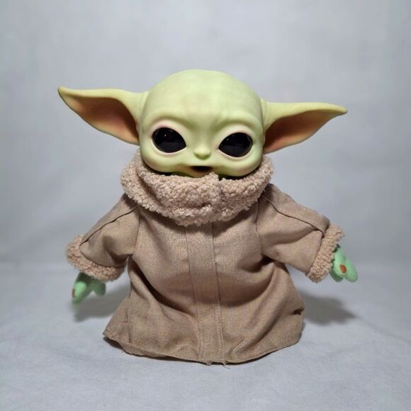 Mattel Star Wars Grogu Plush 10-inch Toy, Character Figure with Soft Body, Sound - Picture 3 of 6